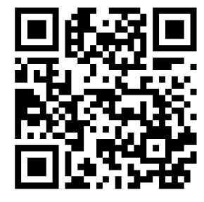 A black and white QR code on a white background.