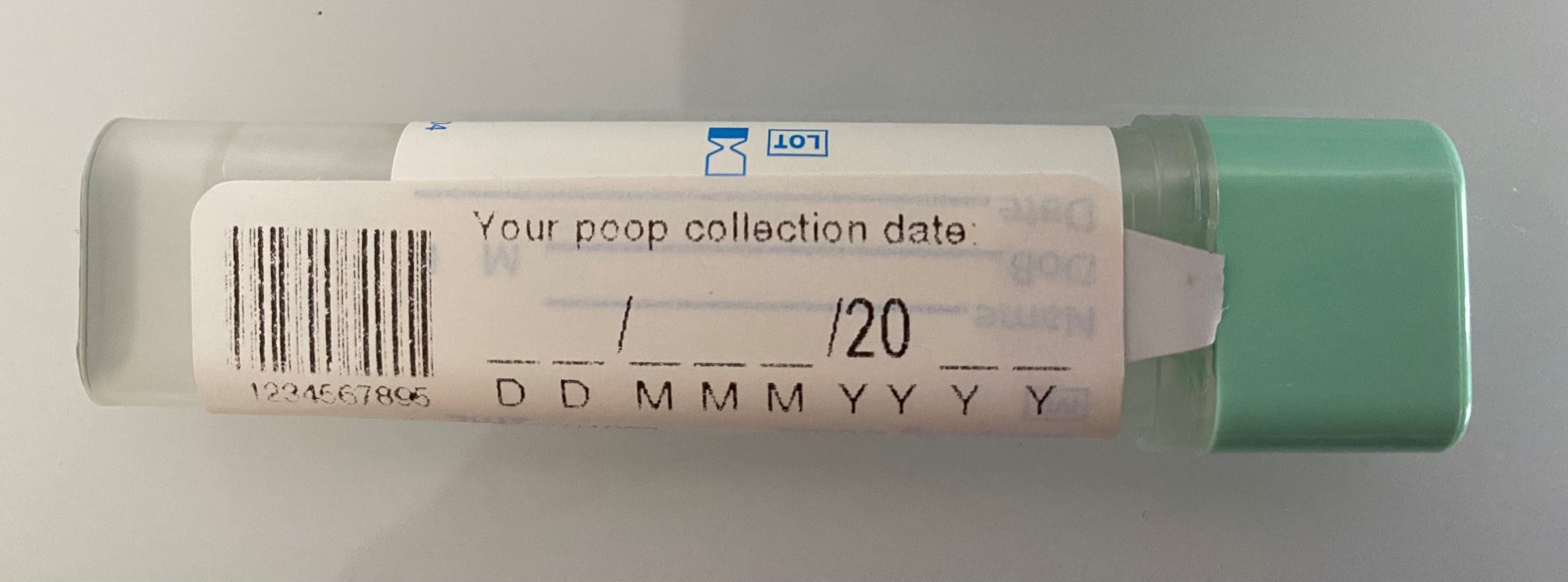 FIT test kit for colorectal cancer screening.