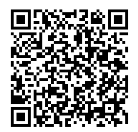 Black and white QR code displayed on a plain white background.