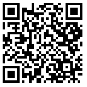 Black and white QR code displayed on a white background.